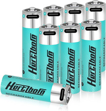 Hertzborn Constant 1.5V Rechargeable AA - TÜV Certified 2775Mwh - Works in -30℃  19.79 per battery