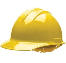 Bullard 30Ylr Hard Hat, Classic, Polyethylene, 6 Point Ratchet, Type 1, Class