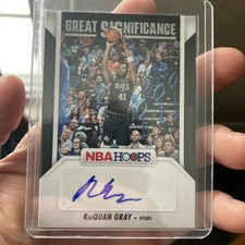 2024-25 Panini NBA Hoops - RaiQuan Gray Great Significance Auto Autograph