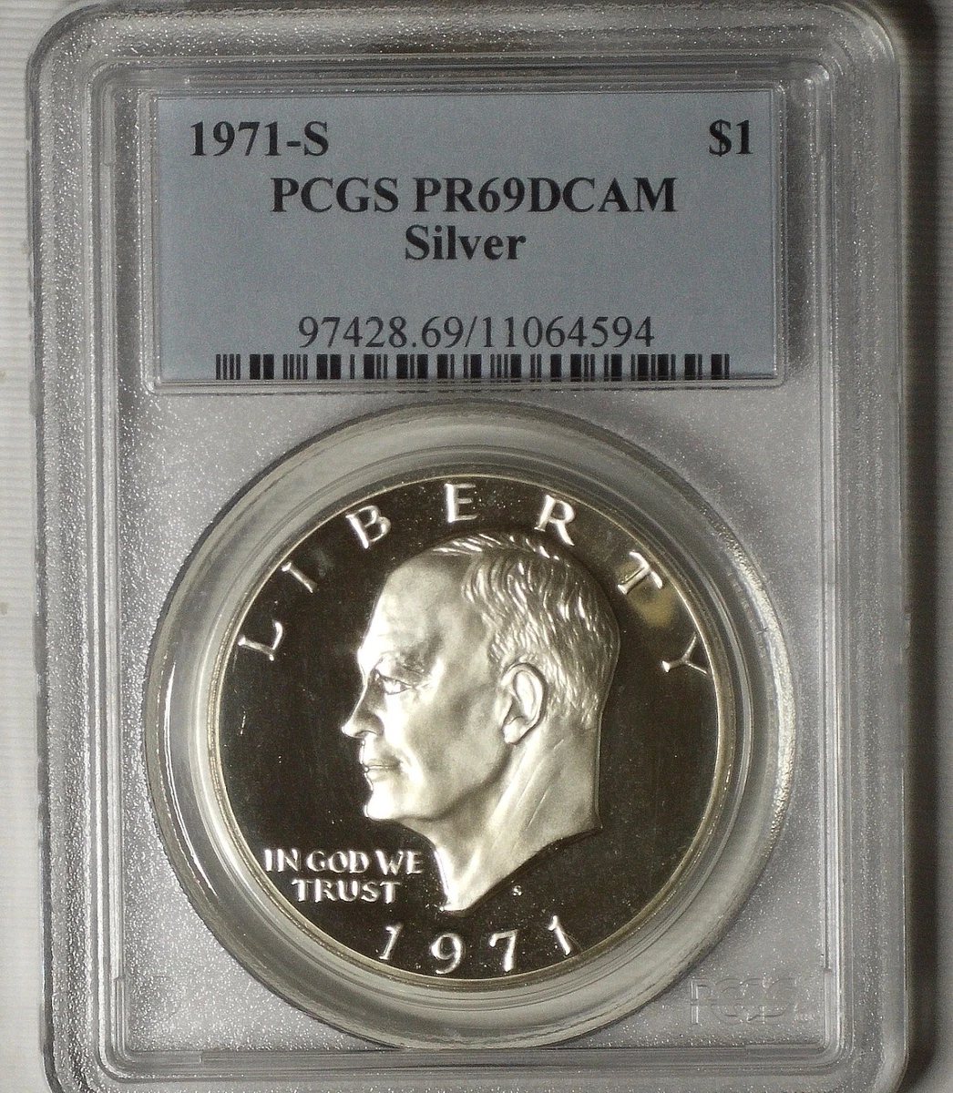 Silver Proof PCGS Certified PR 69 Graded US Dollar Coins for sale