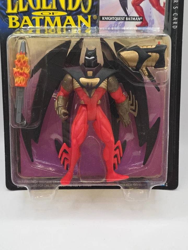 NUEVO EN CAJA Legends of Batman KNIGHTQUEST BATMAN con misil ardiente Kenner 1994 figura bonita Foto 4 de 4