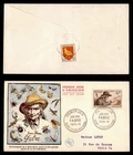 DR WHO 1956 FRANCE FDC FABRE CACHET COMBO w29369