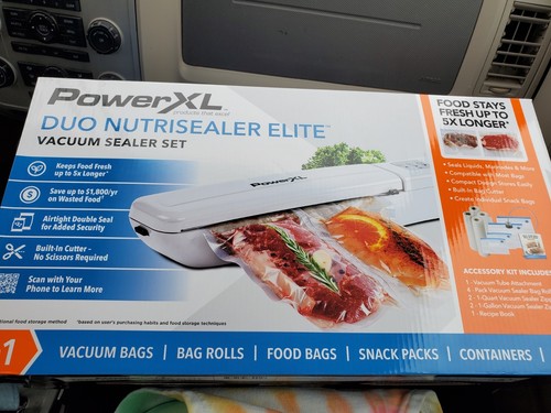 PowerXL Duo NutriSealer Elite 990100512 – Macchina Sottovetro 6 In 1 - Come Nuova