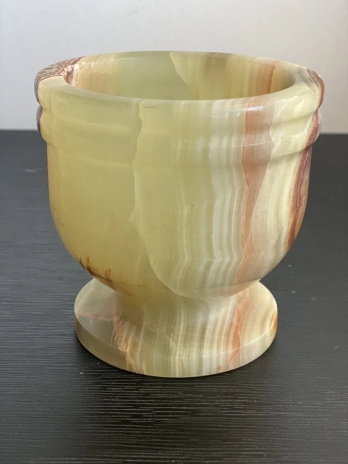 Rare big VINTAGE GREEN ONYX STONE PESTLE AND NO MORTAR