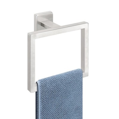 Bath Towel Ring, Square SUS304 Stainless Steel Hand Towel Holder for Bathroom...