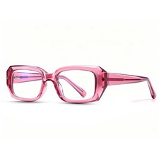 Auralice Pink Rectangle Blue Light Medium, B4 Lens/Pink Frame