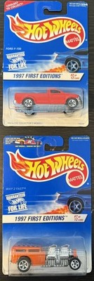 Hot Wheels 1997 First Editions Lot Ford F-150 #2 Way 2 Fast #7 Vintage Mattel