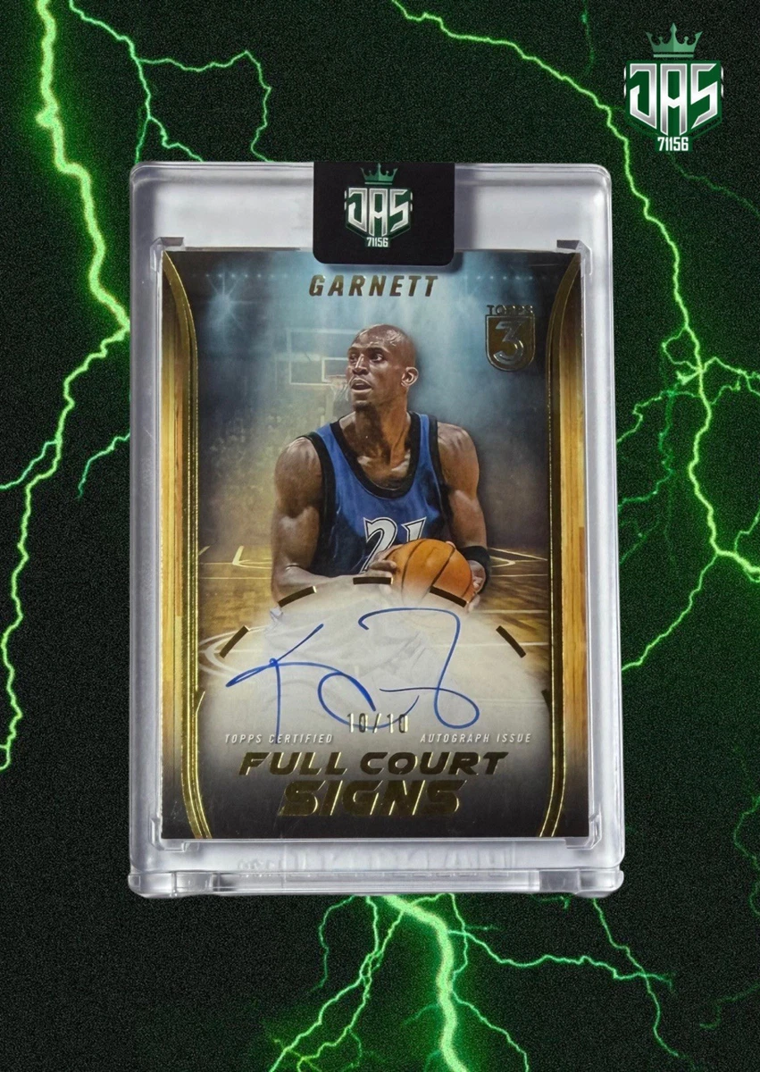 Kevin Garnett Basketball Autographed Sports Trading Cards