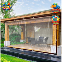 Abdeckplane 2X5M Wasserdicht Transparent ÖSen FüR Terrasse Balkon GartenmöBel