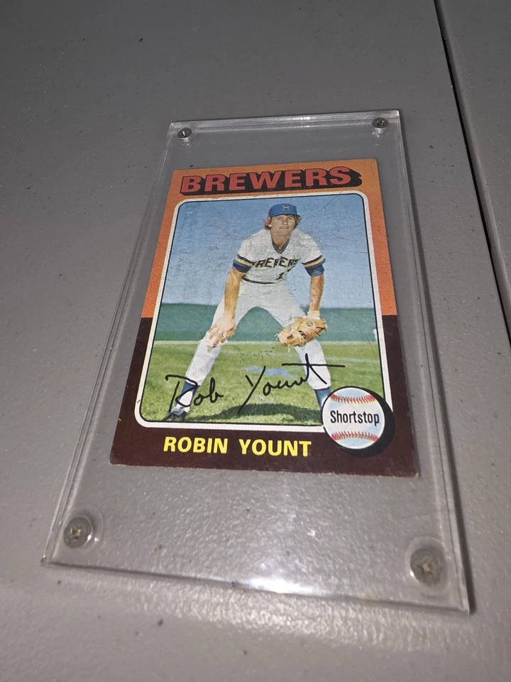 1975 Topps Mini #223 : ROBIN YOUNT Rookie card - Excellent Milwaukee Brewers - Image 2 of 4