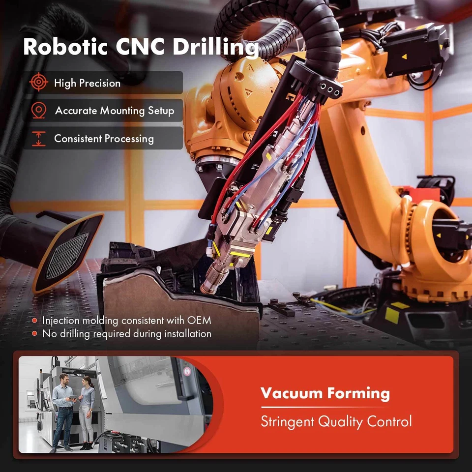 2x Front HDPE Inner Fender Liner Splash Shield for Toyota Highlander 01-07 SUV - Изображение 4 из 4