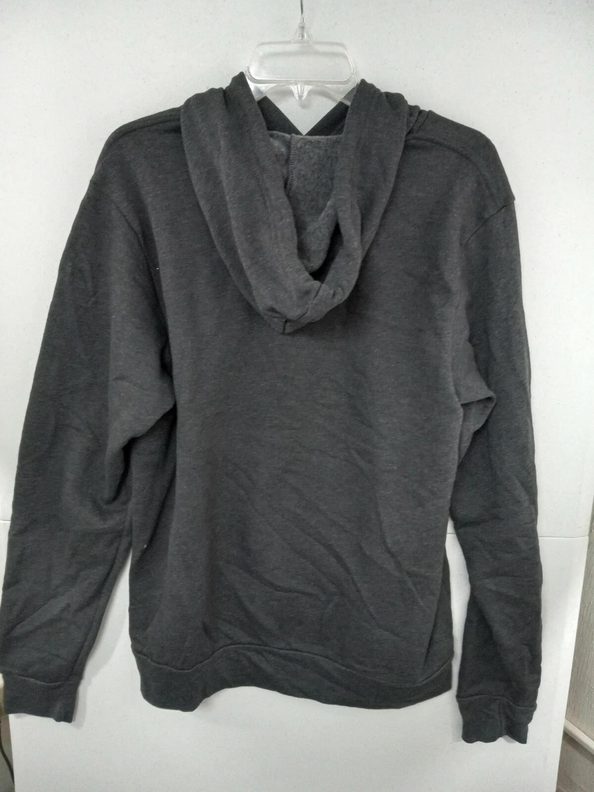 BALENCIAGA Felpa con cappuccio adulta zelante grande grigio scuro NUOVA