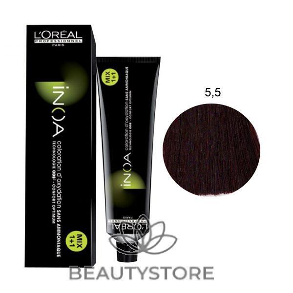 L'OREAL PROFESSIONNEL INOA CASTANO CHIARO MOGANO 5,5