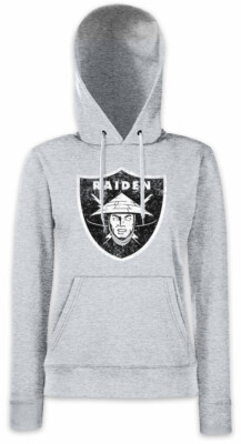 RAIDEN LOGO Damen Hoodie Sweatshirt Mortal Kombat Earthrealm Liu Mortal MK Nerd