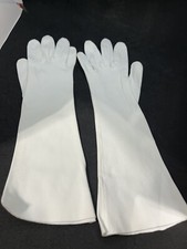 vintage white opera gloves Cottage 3 Inch Palm Diameter