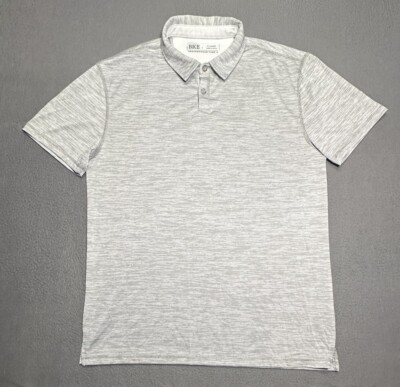 BKE Polo Shirt Mens Extra Large Performance Fabric Geometric Stretch Buckle BKE