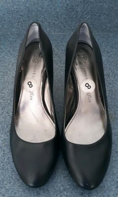 N1 Anne Klein iFlex Black Patent Heels Round Toe Shoes 8 | eBay