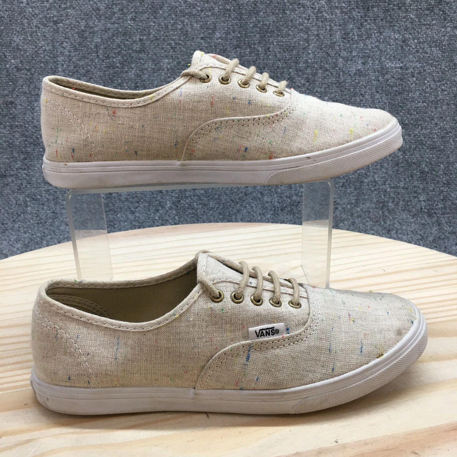 Scarpe Vans donna 6 5 uomo 5 sneakers casual beige stringate basse comode TBAR