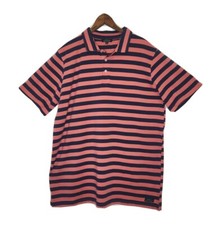 Simply Southern Mens Size Large Striped Polo Shirt Pink  Blue XXL