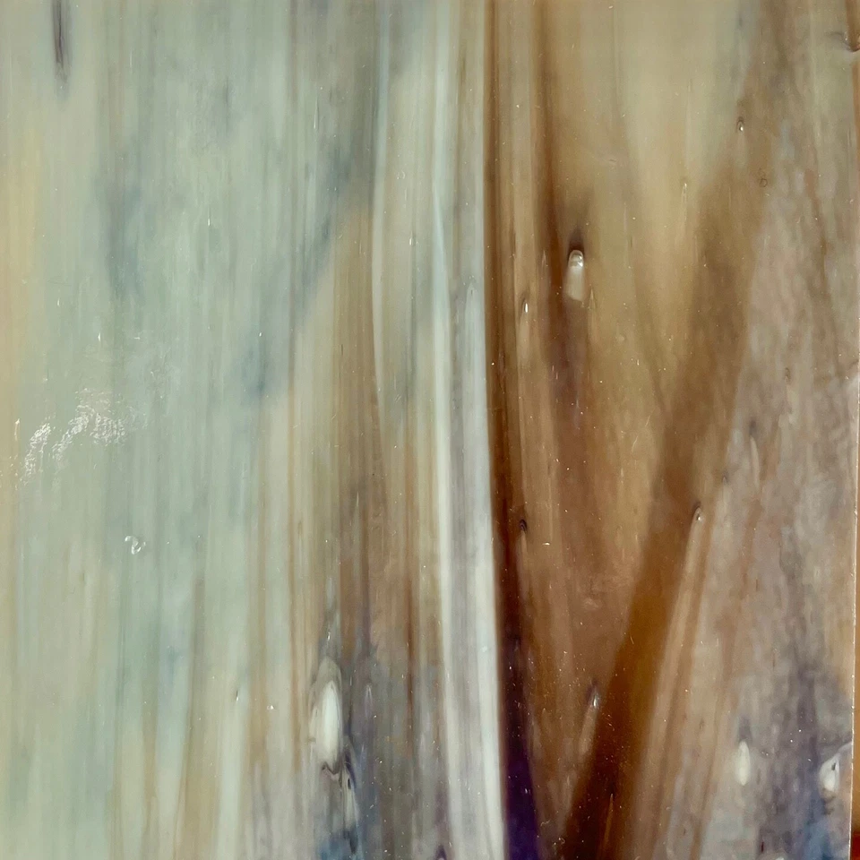 2件装黑色牡蛎珍珠棱镜COE 96可熔玻璃床单/马赛克方形 — 第 2/3 张图片