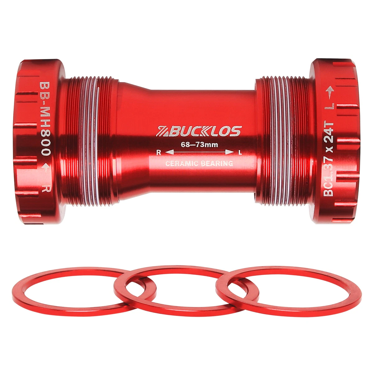 Red Bicycle Bottom Brackets 73 mm Shell Width for sale | eBay