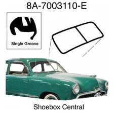 1949 1950 1951 49 50 51 Ford Single Groove Windshield Rubber Seal Weatherstrip