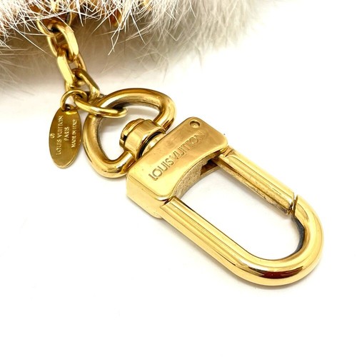 LOUIS VUITTON M67371 Key Holder Fuzzy bubble Bag Charm Pink fur / Metal - Picture 4 of 8