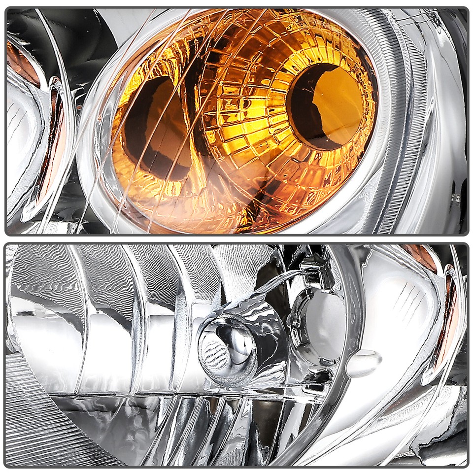 For Chevy HHR 20062011 Chrome Housing w/Reflector Headlights Assembly