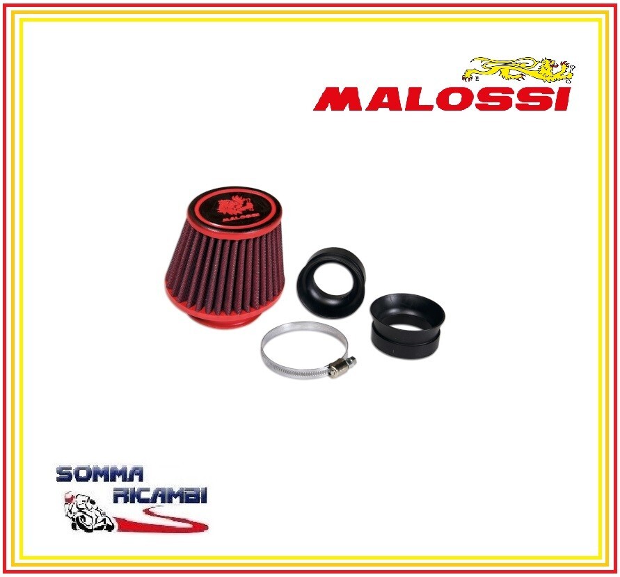 FILTRO ARIA RED FILTER E18 Ø 42/50/60 CARBURATORI PHBH - MIKUNI - KEIHIN MALOSSI