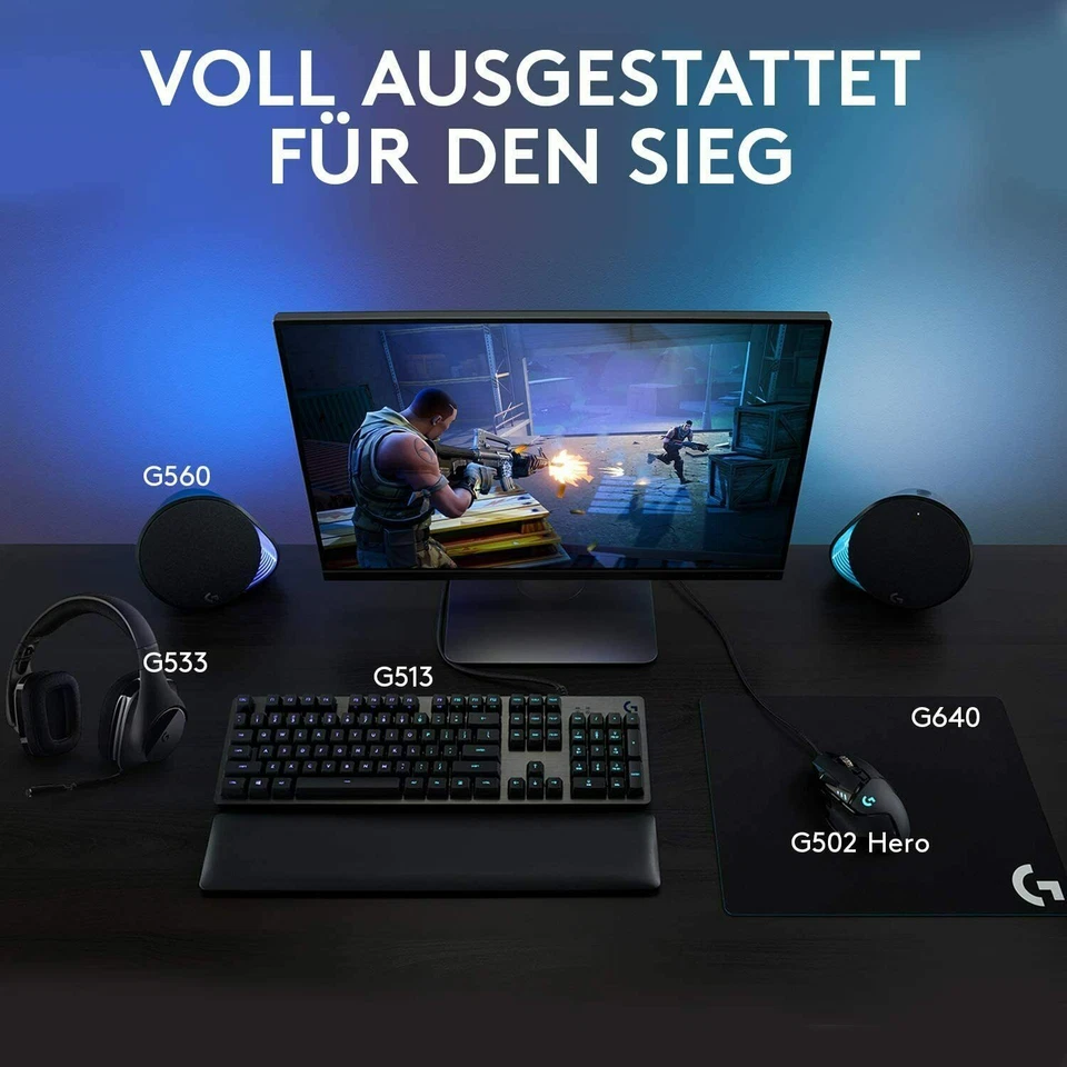 Logitech G533 kabelloses Gaming-Headset, 7.1 Surround Sound OHNE ZUBEHÖR, NV2 - Bild 4 von 4