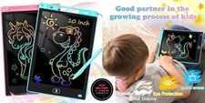 Paquete de 2 tabletas de escritura LCD de 10 pulgadas para ni os: juguetes.neuvo