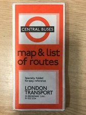 Central buses - map and list of routes - undated