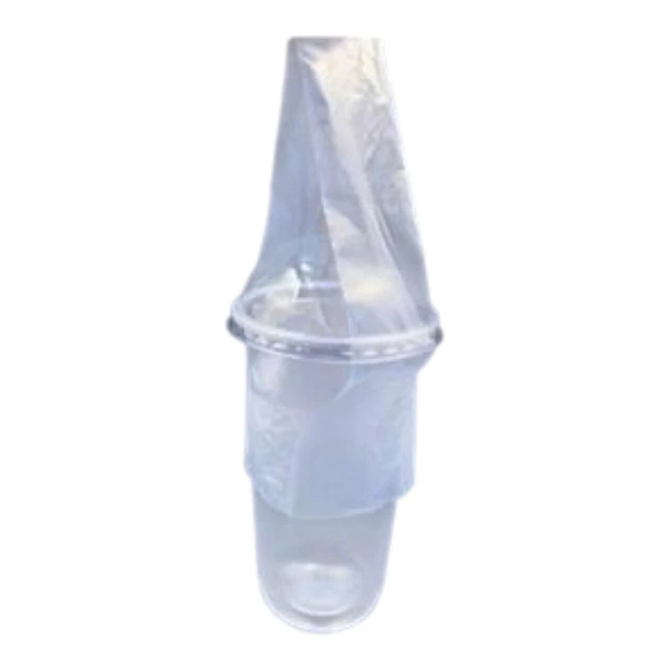 1,000Pcs Clear Plastic Cup Carrier Handle Drink T Delivery Container Hanging Bag - Image 2 of 4