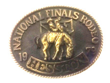 HESSTON National Finals Rodeo Fred Fellows Sammlerschnalle - Baujahr 1979
