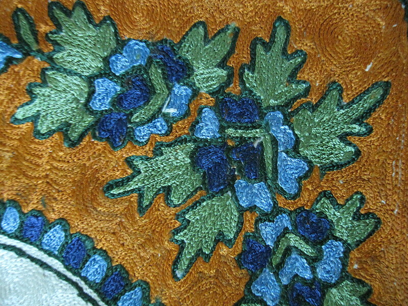 Tapisserie Cachemire Soie Brodée - Arbre De Vie - Fabriquée En Inde - État Neuf