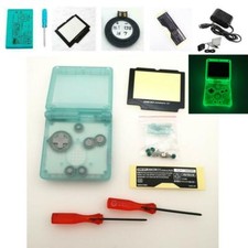NEW GBA SP Game Boy Advance SP Replacement Housing Shell Glow in the Dark Green
