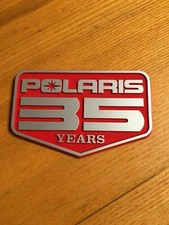 NOS Polaris Hood Emblem 5431127 1990 Indy 650 400 35 Years Vintage Classic
