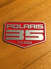 NOS Polaris Hood Emblem 5431127 1990 Indy 650 400 35 Years Vintage Classic