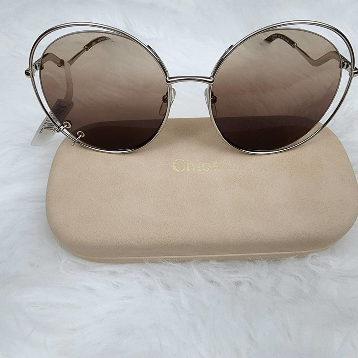 Chloe Wendy 59 mm Gold Frame Sunglasses with Gradient Lenses Chloe CE153S 843 Sunglasses Women main image 3