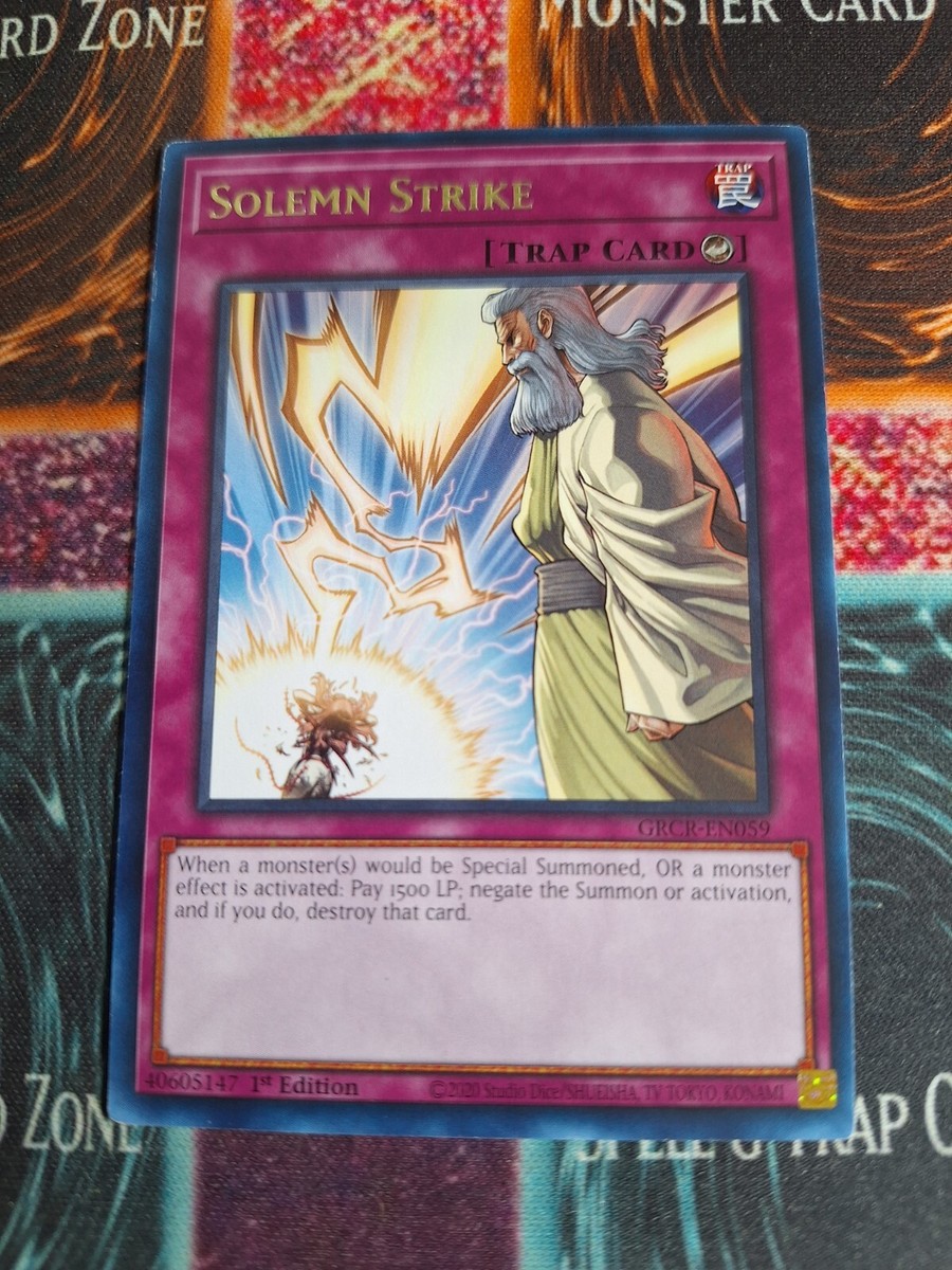 Yu-Gi-Oh! Solemn Strike GRCR-EN059 Rare 1st Edition Near Mint
