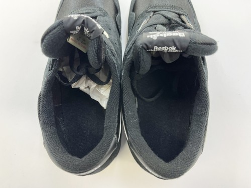 Vintage 90’s Reebok Classic Nylon Black White Junior Kids shoes. - Picture 6 of 7