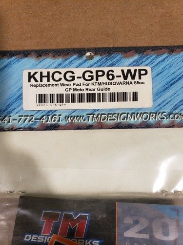 TM Designworks Replacement wear pad for KTM Husqvarna 85cc GP Moto rear guide - Picture 3 of 4