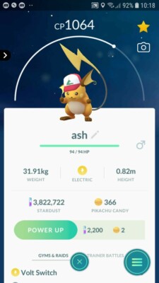 Raichu Pokemon Go Ash Hat Pikachu Pokemon Raichu Ash Hat Go