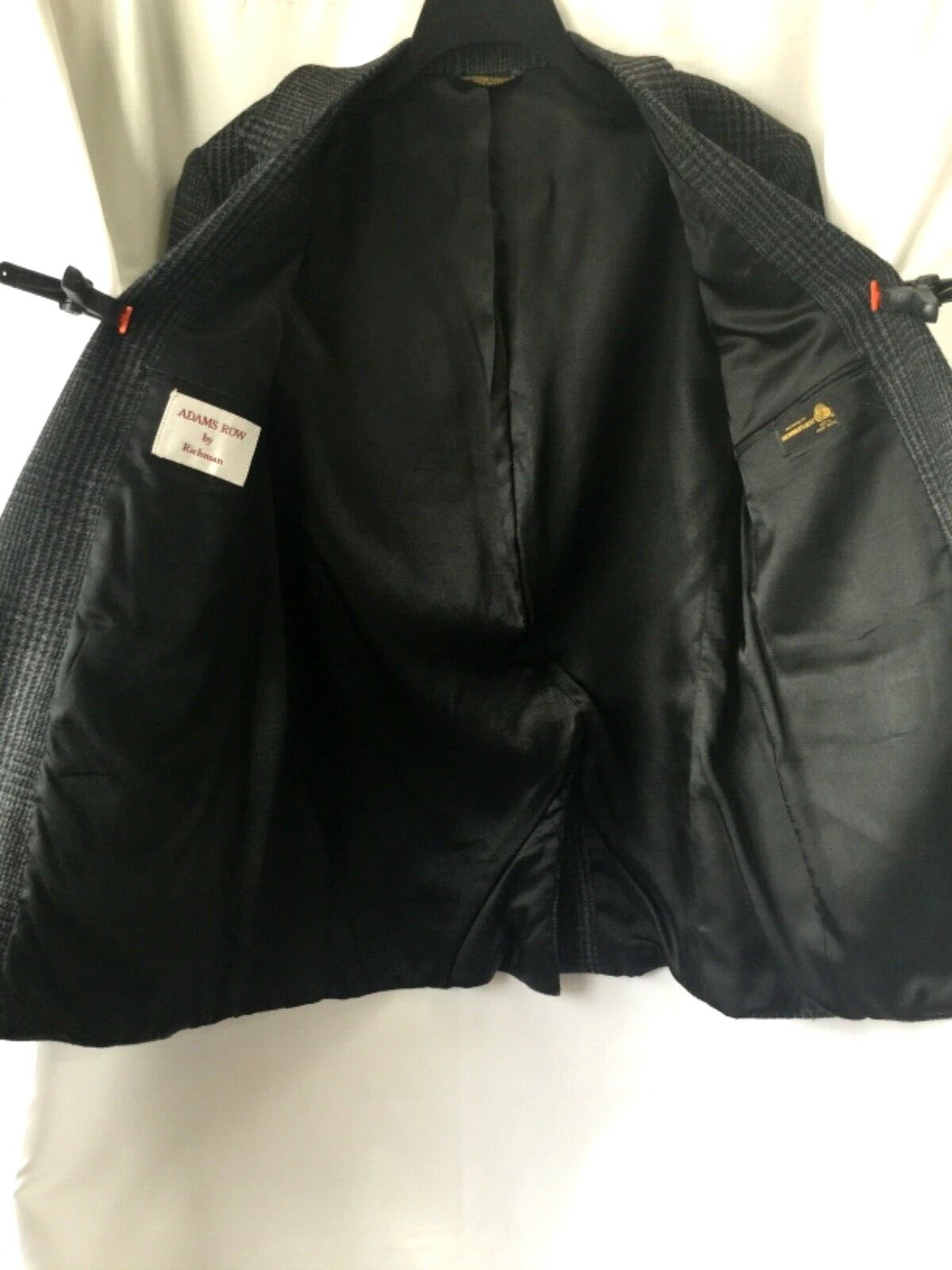 FILA Giacca cappotto sportivo ADAMS ROW uomo media 40 R lana grigio e nero Glen a quadri