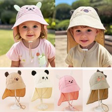 Baby Infant Cartoon Legionnaires Hat UPF 50+ Sun Protection Swim Cap Flap Hats