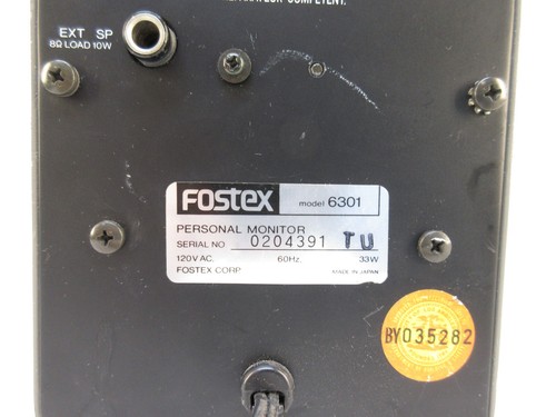 FOSTEX 6301 Powered Active Personal Studio Monitor Speaker - Picture 5 of 5