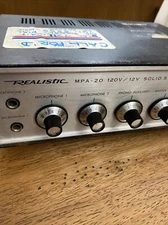 Realistic MPA-20 120v/12v Mobile PA Amplifier 32-2020
