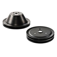 For Sbc Chevy 350 Swp Short Water Pump Pulley 1 Groove Crankshaft 2 Grooves