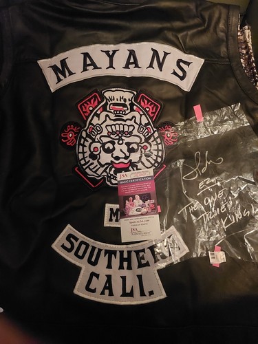 Mens JD Pardo Mayans MC Signed Biker Vest JSA COA - Picture 3 of 6