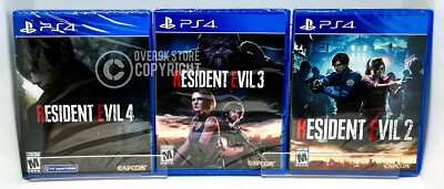 Resident Evil Bundle 2 + 3 + 4 Remake - PS4 - Brand New | Factory Sealed